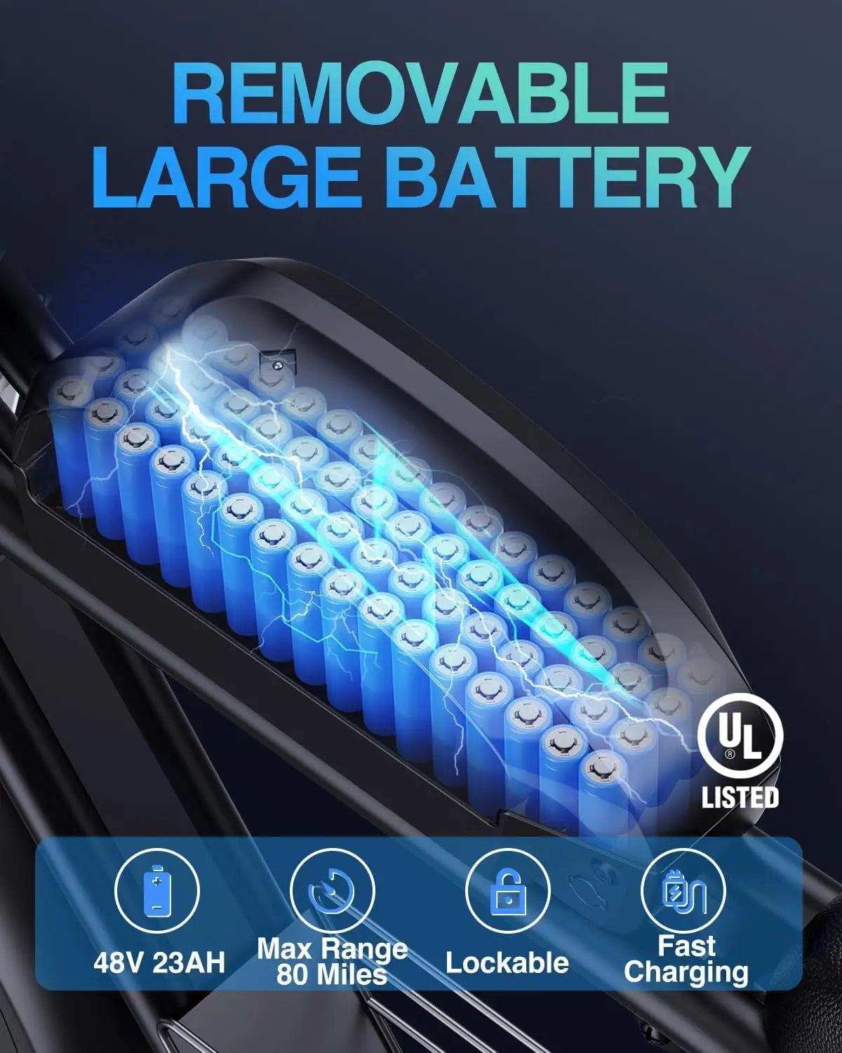 K7 Max ebike Adult 2000W electric bicycle with Dual Suspension, 48V 23AH Battery,20 Inch 4.0 Fat Tire Men's E-Mountain bike