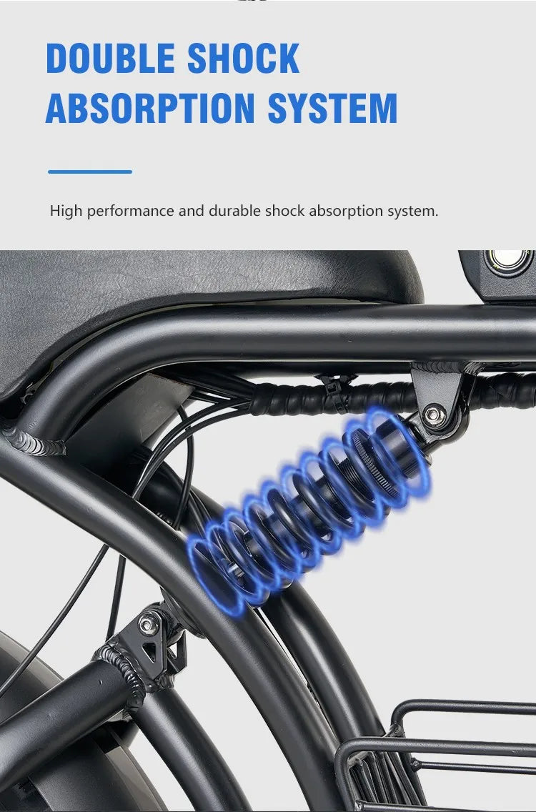 K7 Max ebike Adult 2000W electric bicycle with Dual Suspension, 48V 23AH Battery,20 Inch 4.0 Fat Tire Men's E-Mountain bike