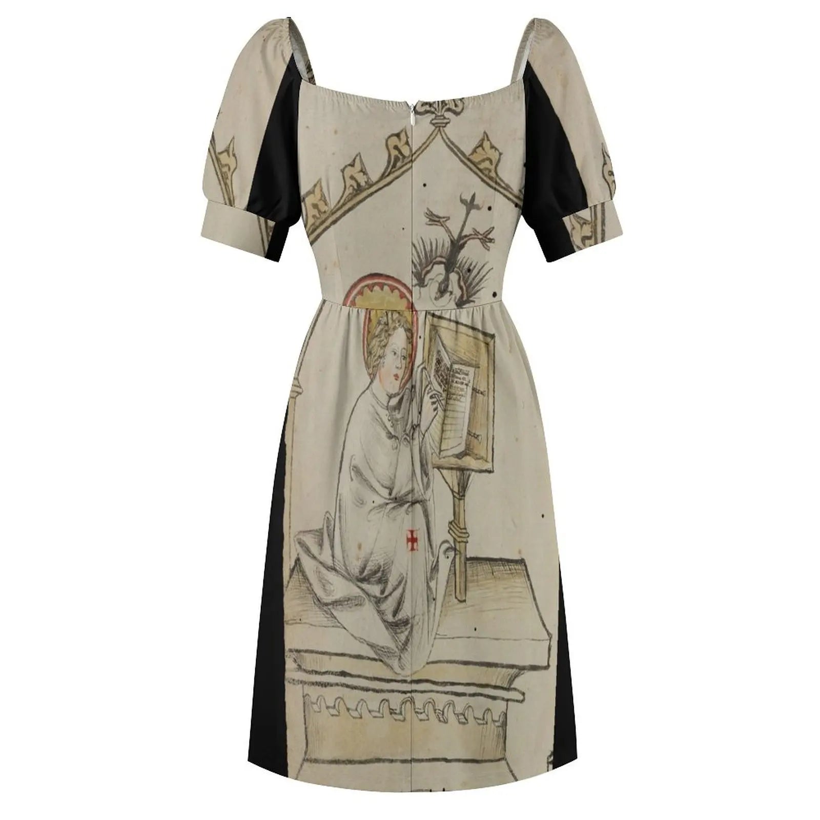 Evangelist portrait of St. John in a medieval manuscript Dress dresses women summer 2024 womans clothing evening dresses women