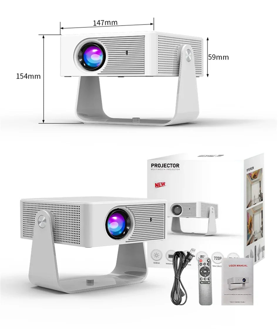 2025 X3 Mini Portable Projector 4k Video Decode Support Android WiFi LED 1080P Home Theater Video Beam Projector for Movies