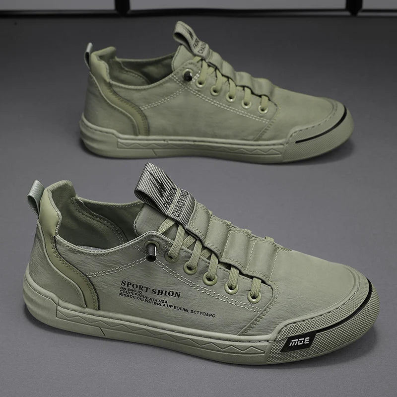 2024 Men Casual Shoes Ice Silk Canvas Shoes for Men Walking Shoes Outdoor Sneakers Male Breathable Footwear Tenis Hombres