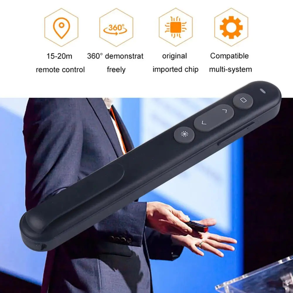 ThundeaL 2.4G Wireless Presenter Pan for Windows Linux Mac OS Pointers Pen Remote Control USB RF Powerpoint Page Turning Pen