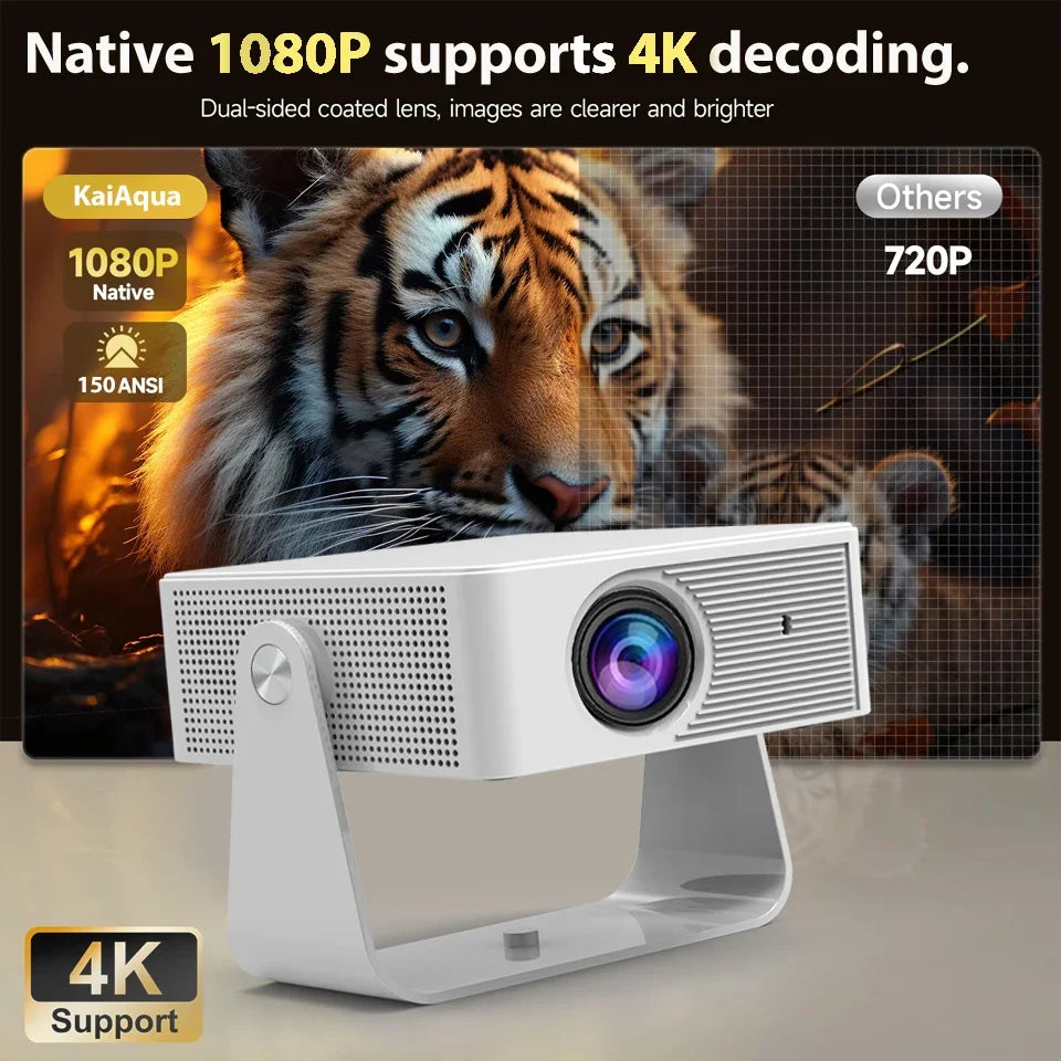 2025 X3 Mini Portable Projector 4k Video Decode Support Android WiFi LED 1080P Home Theater Video Beam Projector for Movies