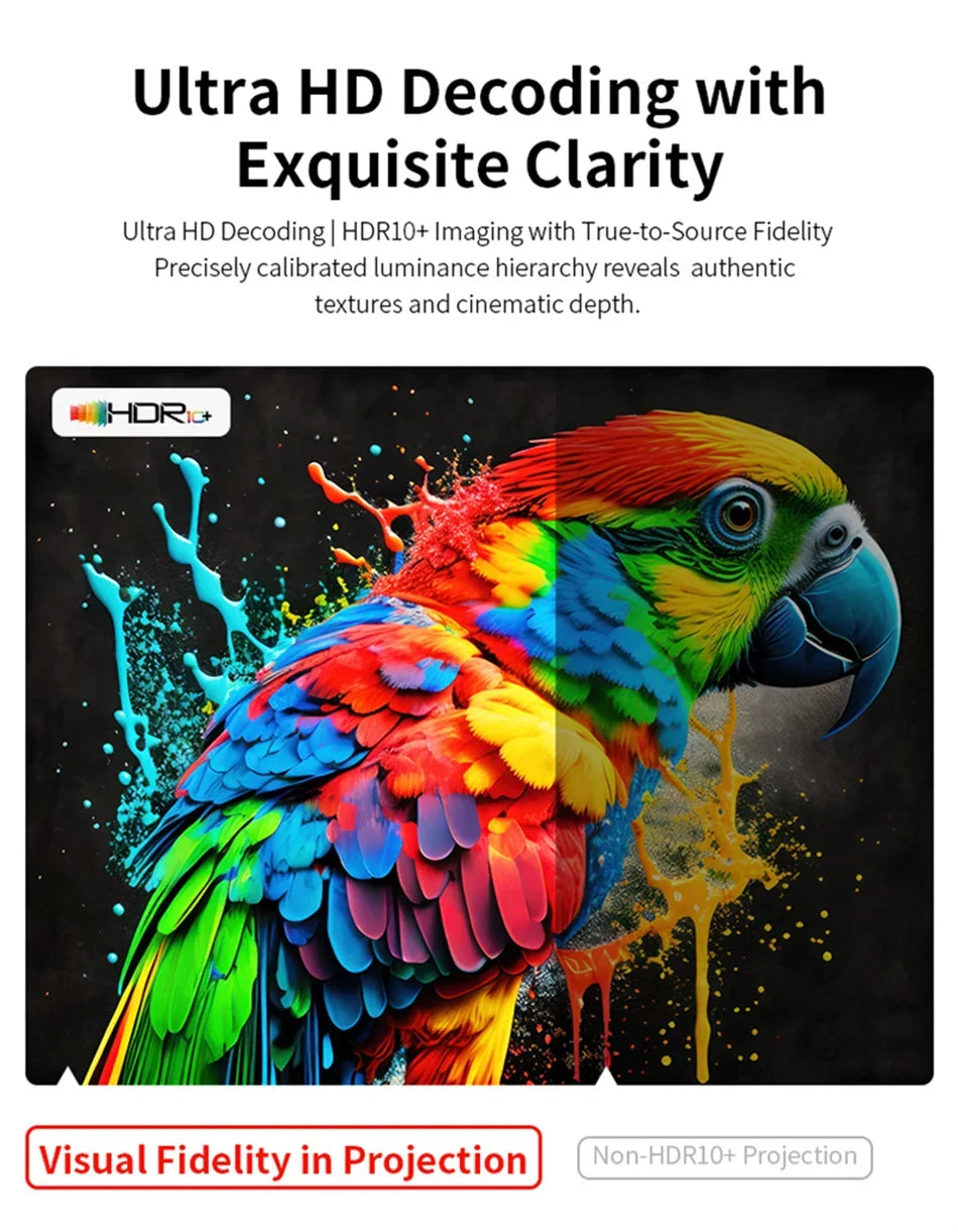 2025 X3 Mini Portable Projector 4k Video Decode Support Android WiFi LED 1080P Home Theater Video Beam Projector for Movies