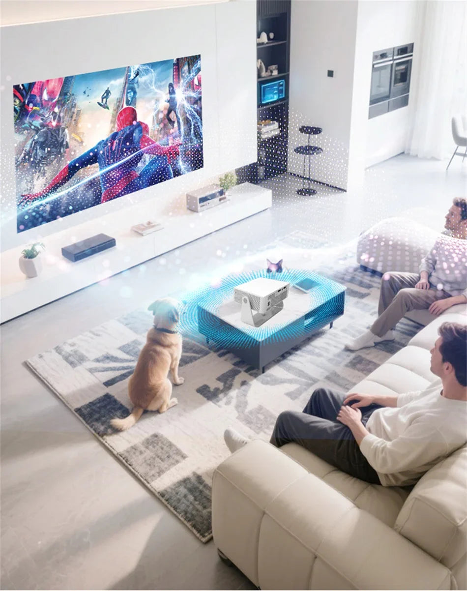 2025 X3 Mini Portable Projector 4k Video Decode Support Android WiFi LED 1080P Home Theater Video Beam Projector for Movies