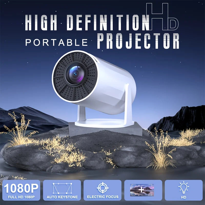 Mini Smart Home Theater Projector Equipped Remote Control, Supports Smart Screen Sharing, Suitable for Home Use And Easter Gifts