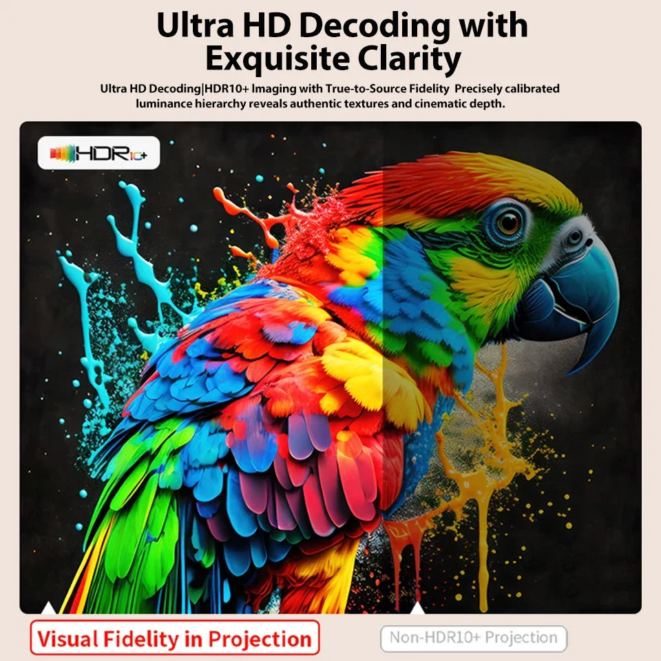 2025 X3 Mini Portable Projector 4k Video Decode Support Android WiFi LED 1080P Home Theater Video Beam Projector for Movies