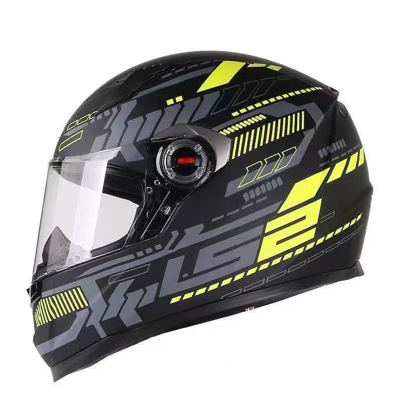 LS2 Full Face Motorcycle Helmet Motocross Helmet Alta resistência ABS Shell ECE aprovado Motorcycle Accessories Cascos Para Moto