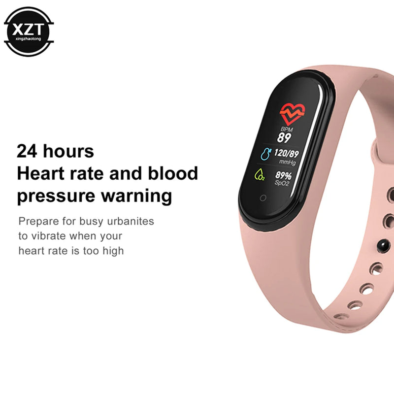 New Smart Watch Wristband IP65 Waterproof Watch Blood Pressure Heart Rate Monitor Fitness Tracker Call Running Smart Bracelet