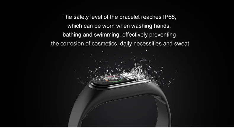 New Smart Watch Wristband IP65 Waterproof Watch Blood Pressure Heart Rate Monitor Fitness Tracker Call Running Smart Bracelet