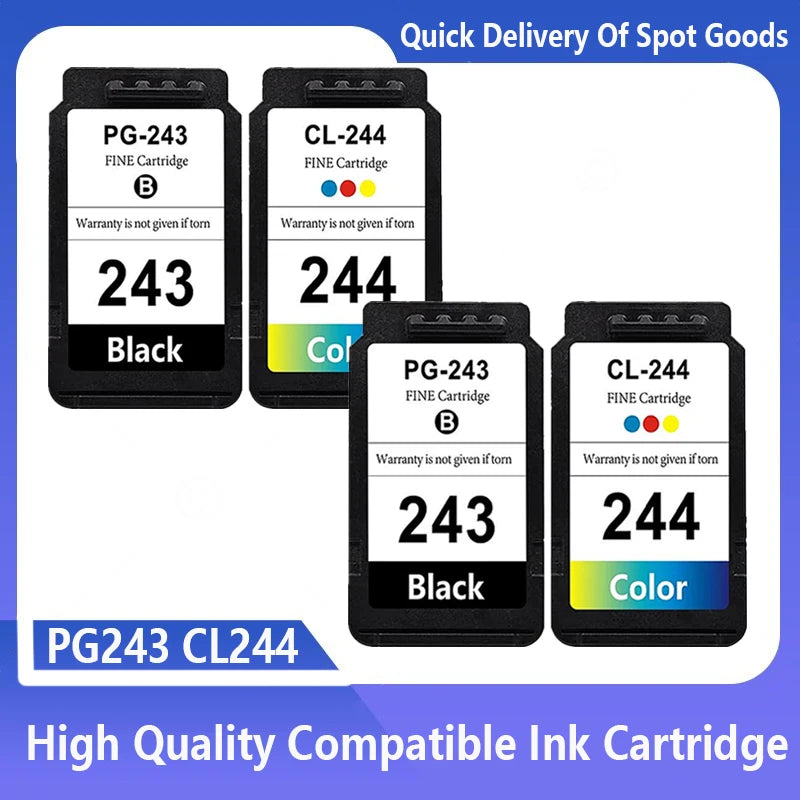 PG243 CL244 243 244 Ink Cartridge For Canon MG2924 MG2420 MG2520 IP2820 IP2920 printer 243XL 244XL PG243 CL244 PG-243XL