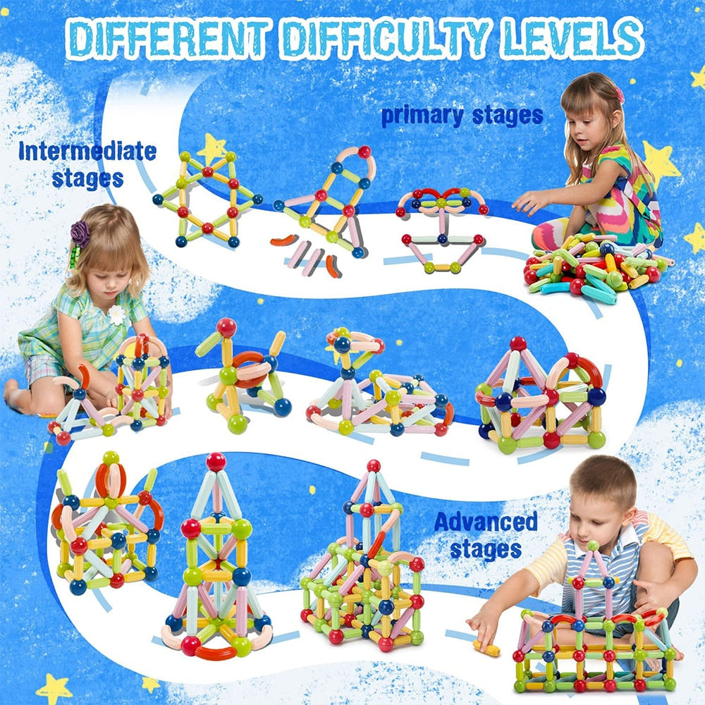 Blocos de Construção Magnéticos - Infantil - Minha loja
