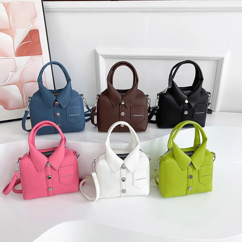 PU Square Compact Shoulder and Crossbody Bags Zipper Unique Design High Quality Hand Bags for Women 2024 Designer Style Bolso