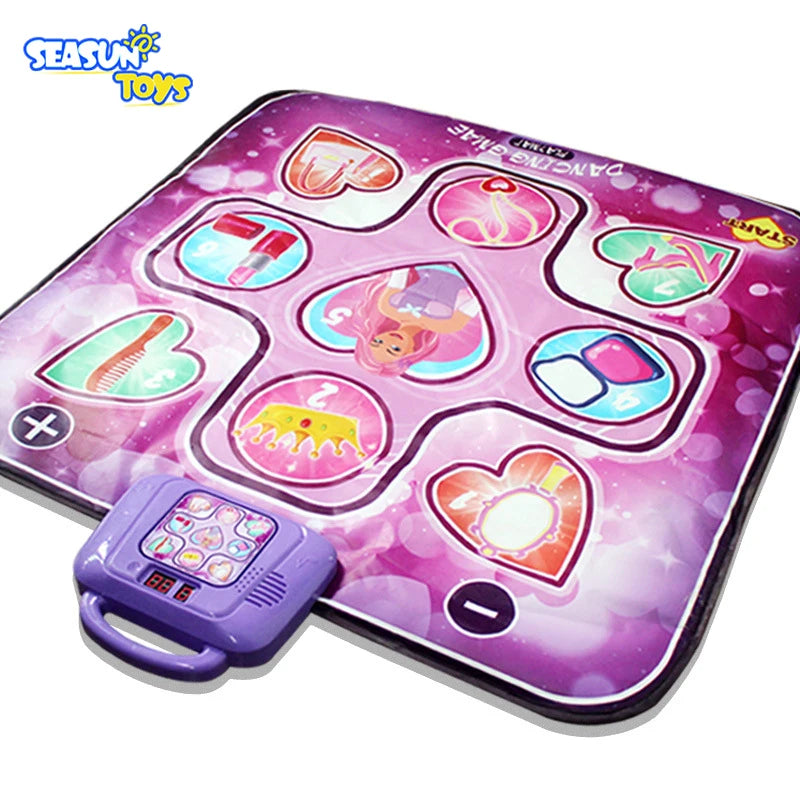 Girl Electronic Music Dancing Mat Pad LED Lights Boy Sport Game Children Sound Play Toy Christmas Birthday Easter Halloween Gift