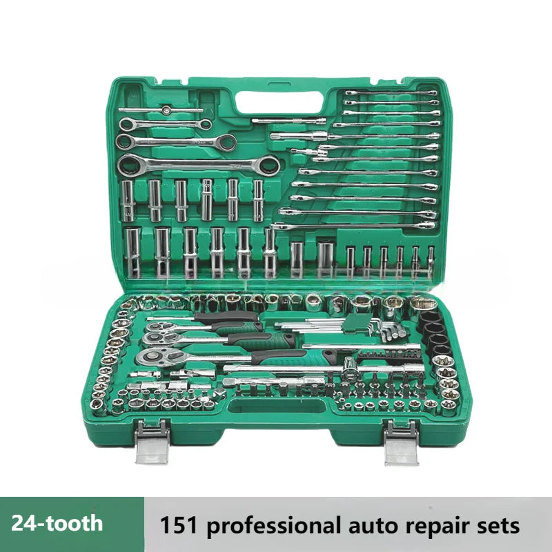 121-Piece Auto Repair Tool Set Wrench Sleeve Wrench Manufacturer Hardware Tool Set