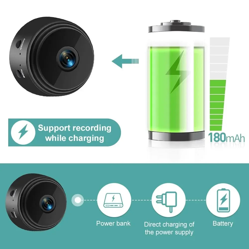 Lenovo Mini WiFi A9 Camera 1080P Wireless Monitoring Security Protection Remote Monitor Video Surveillance Camcorders Smart Home