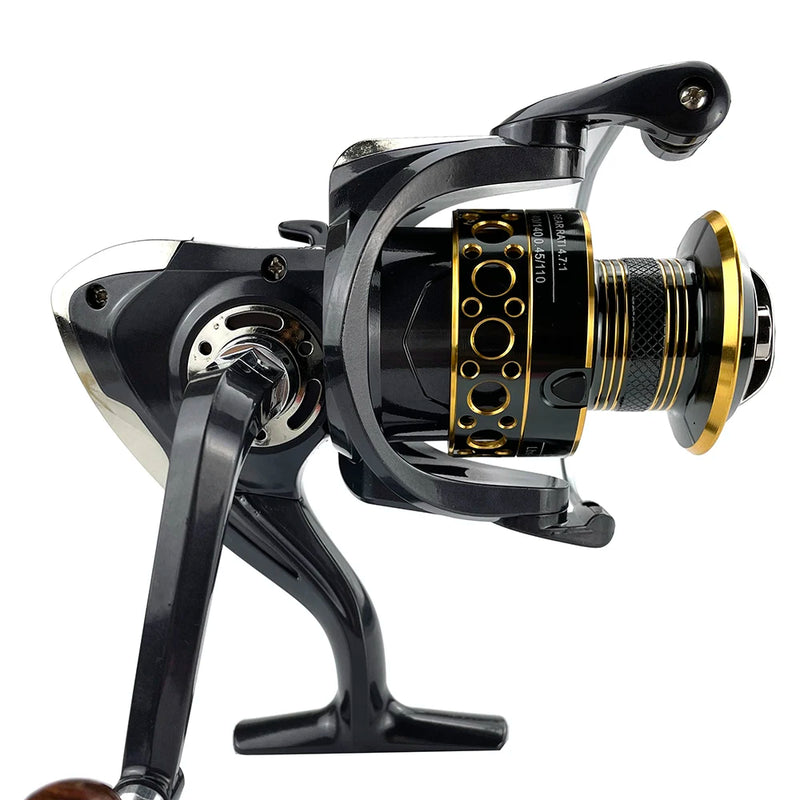 Fishing Spinning Reel Metal Spool 5.2:1/4.7:113BB Ball Bearings Carp Fishing Reel BK2000-7000 Metal Line Cup Sea Tackle