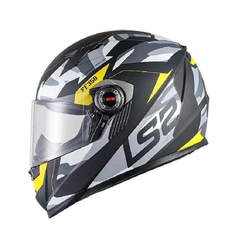 LS2 Full Face Motorcycle Helmet Motocross Helmet High-strength ABS Shell ECE Approved Motorcycle Accessories Cascos Para Moto