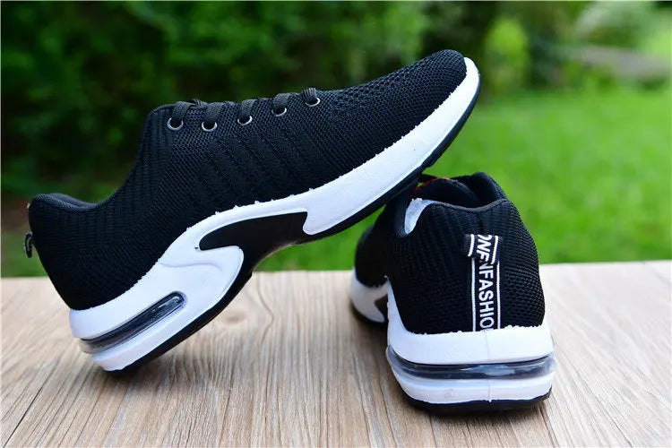 Vulcanized Shoes Male Sneakers 2023 Fashion Summer Air Mesh Breathable Wedges Sneakers For Men Plus Size