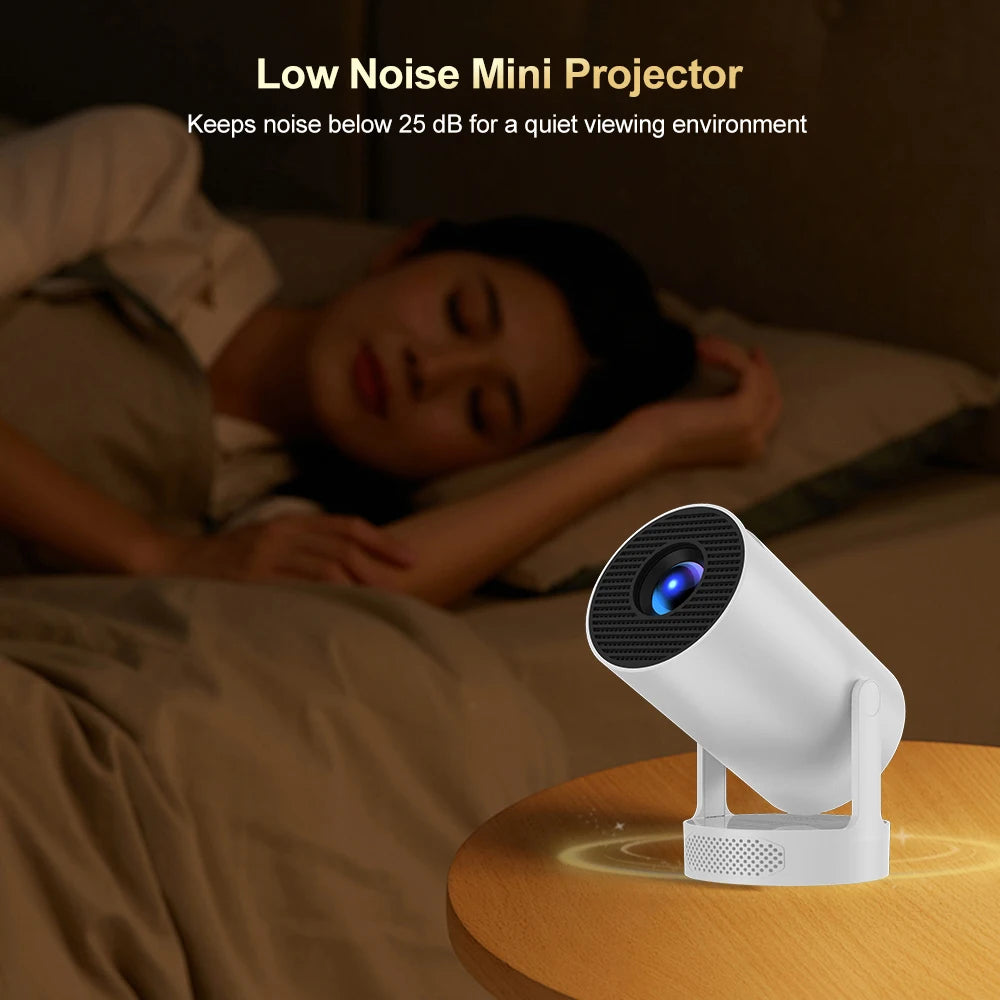 Salange HY300 Ultra 4K Movie Android11 Projector WiFi6 BT5.4 Outdoor Home Theater Auto Vertical Keystone 2025 New Release HY300