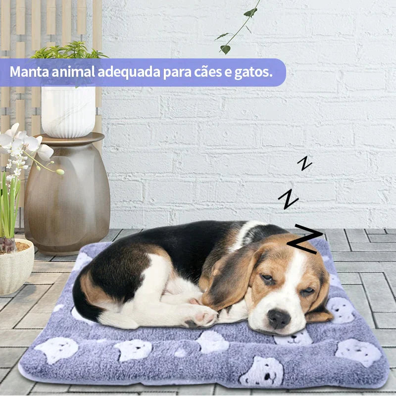 Cobertor peludo - serve como caminha para seu pet - Minha loja