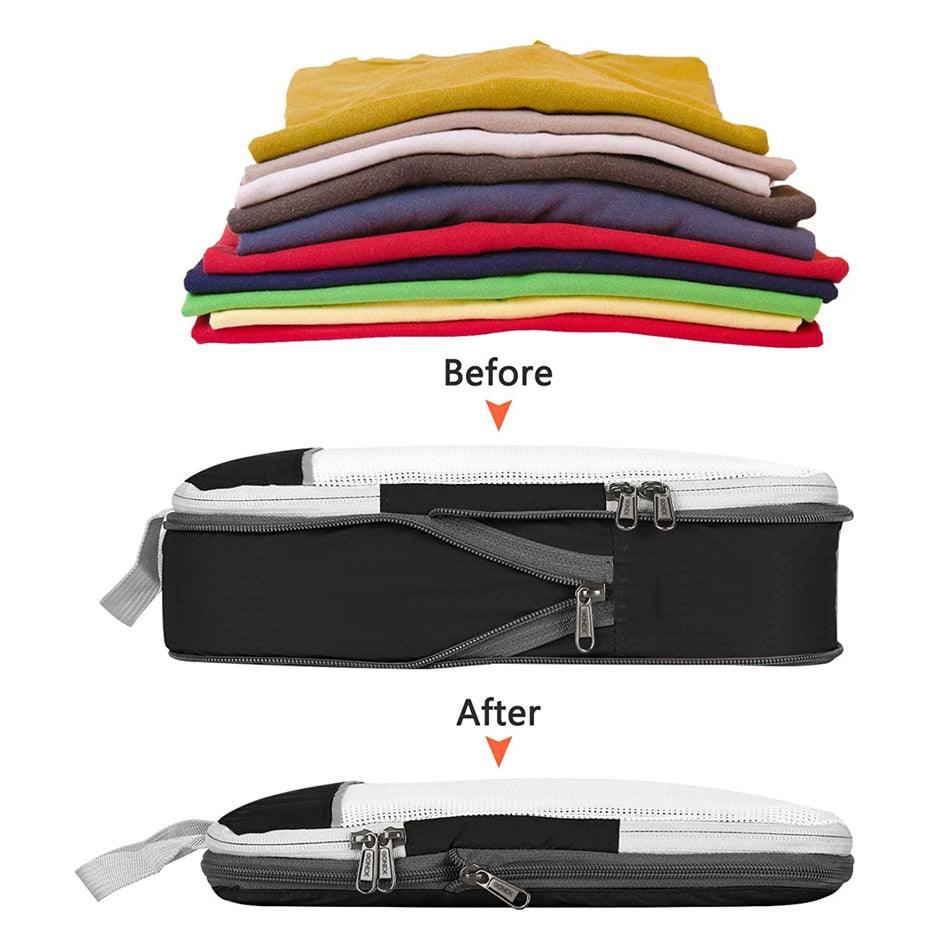 Conjunto de bolsas organizadoras para viagem - Minha loja