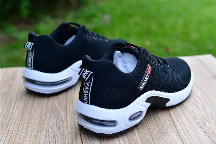 Vulcanized Shoes Male Sneakers 2023 Fashion Summer Air Mesh Breathable Wedges Sneakers For Men Plus Size