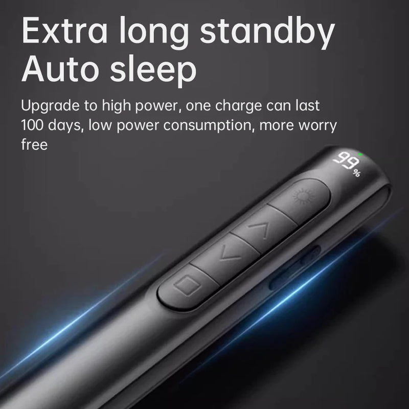 Powerpoint Pen Wireless Presentation Clicker Type-C Rechagable Remote Control Pen for Office Teaching Projector PPT Presenter