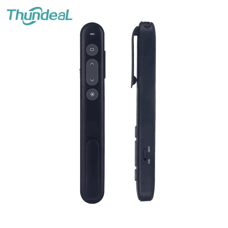 ThundeaL 2.4G Wireless Presenter Pan for Windows Linux Mac OS Pointers Pen Remote Control USB RF Powerpoint Page Turning Pen