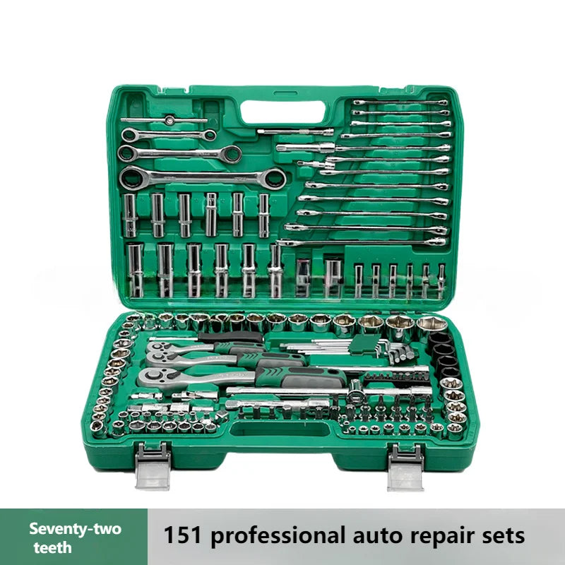 121-Piece Auto Repair Tool Set Wrench Sleeve Wrench Manufacturer Hardware Tool Set