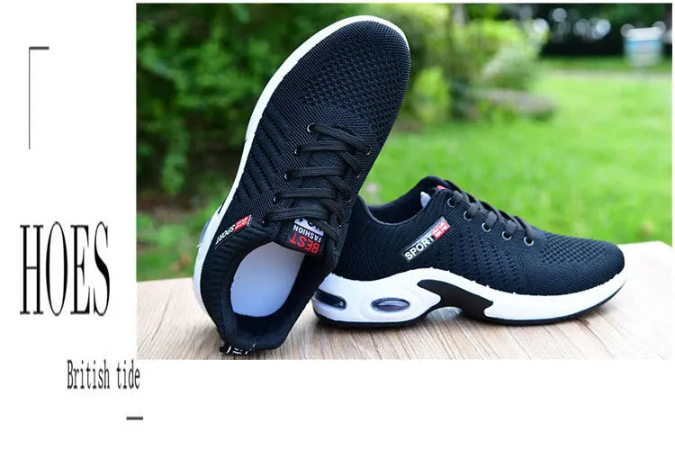 Vulcanized Shoes Male Sneakers 2023 Fashion Summer Air Mesh Breathable Wedges Sneakers For Men Plus Size