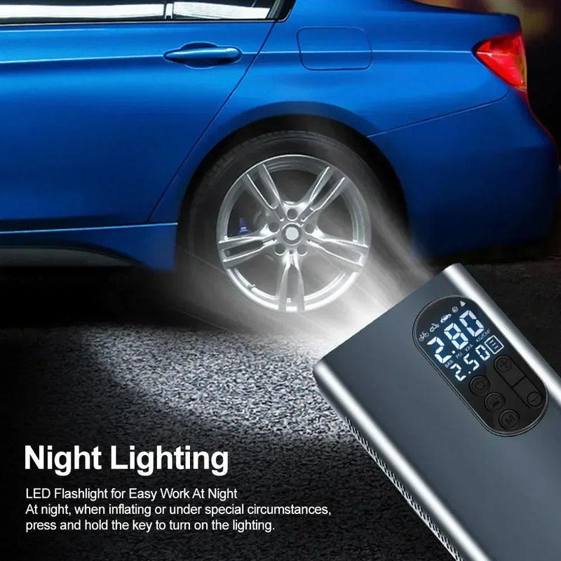 Xiaomi Aluminum Alloy Cordless Car Tire Inflator 6000mAh USB Rechargeable Air Compressor for Car Motorcycles Bicycles Balls