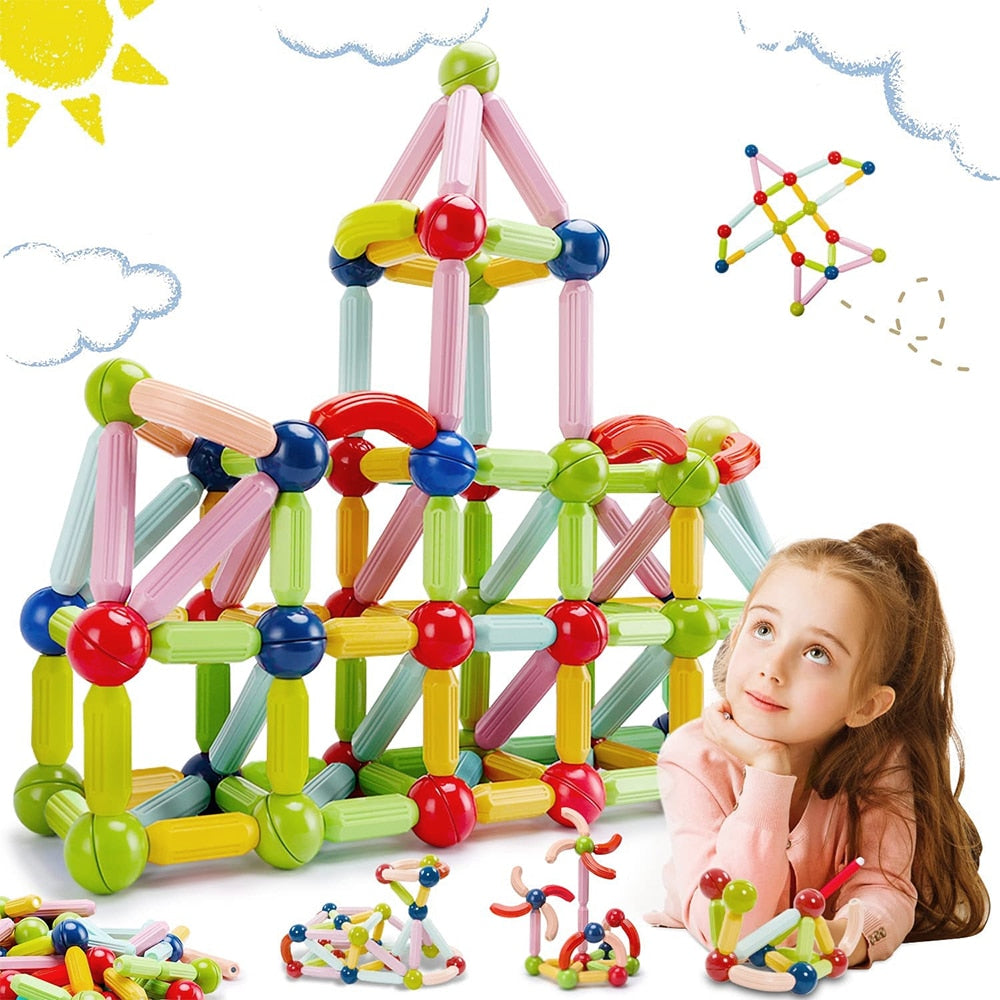 Blocos de Construção Magnéticos - Infantil - Minha loja