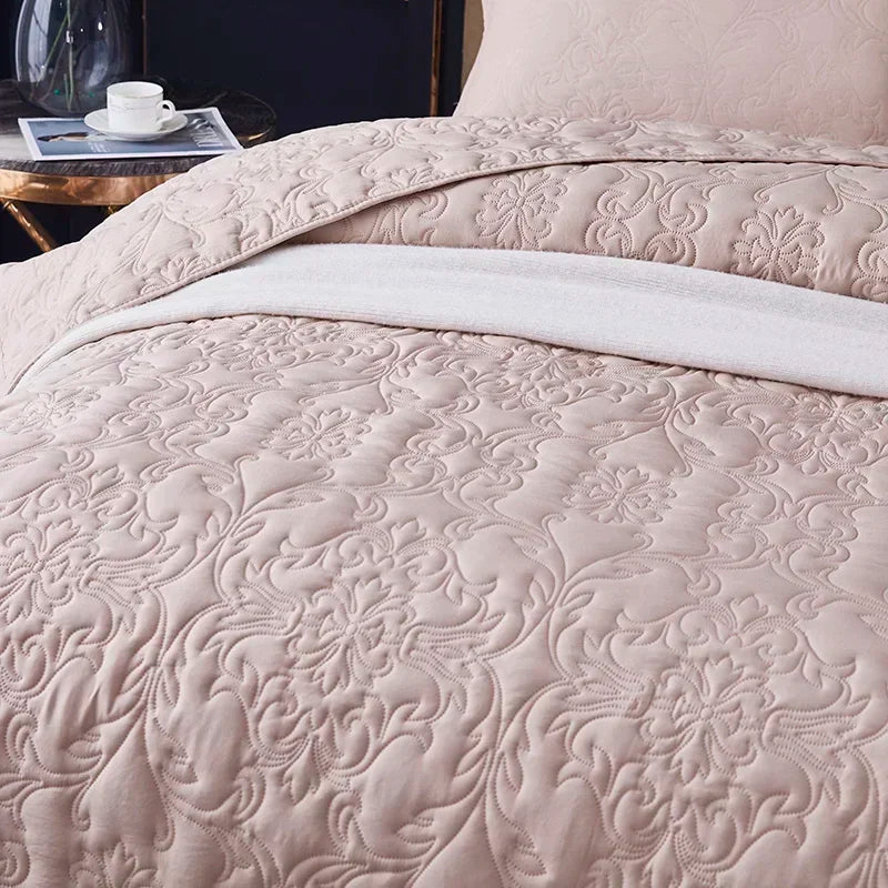 1/3PCS European Style Polyester Thick Bedspread, Home Bedding, Pillow Case, Quilting Bed Covers, Bed Linen, King and Queen Size