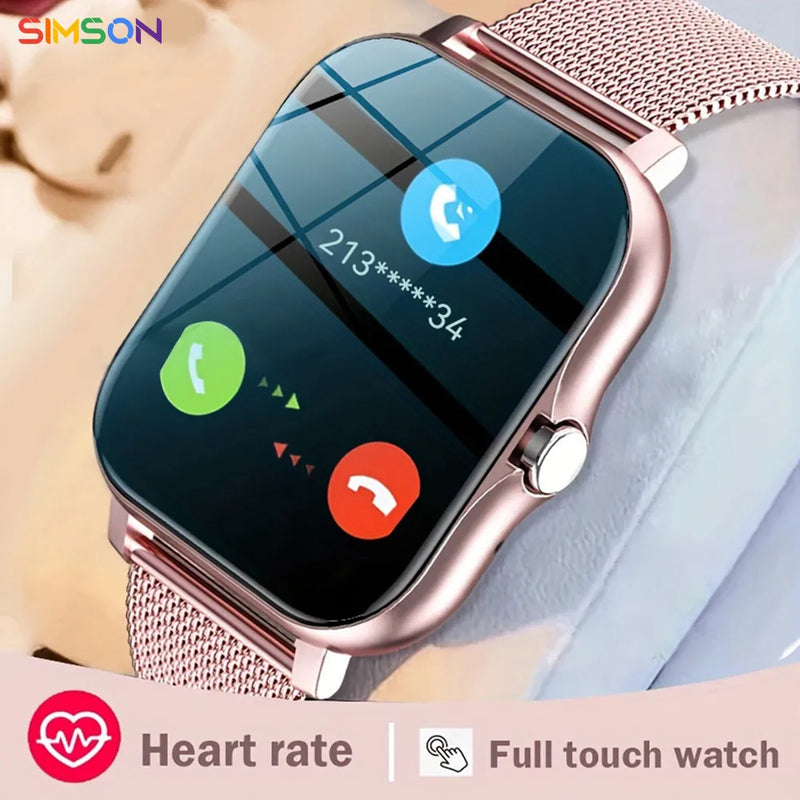 2023 NOVO SmartWatch Android Phone 1.44" Tela Colorida Full Touch Mostrador Personalizado Relógio Inteligente Feminino Bluetooth Chamada Relógio Inteligente Masculino