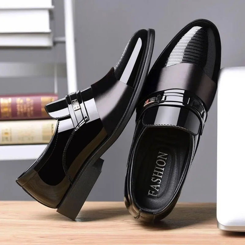 Luxury Men's Dress Shoes Elegant Mens Wedding Party High Quality Dress Shoes Social Man Dress Shoes Round Toe Office Men Loafers