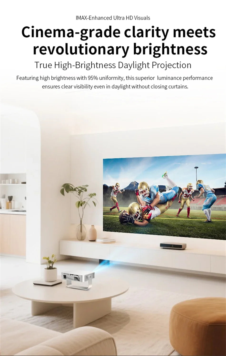 2025 X3 Mini Portable Projector 4k Video Decode Support Android WiFi LED 1080P Home Theater Video Beam Projector for Movies