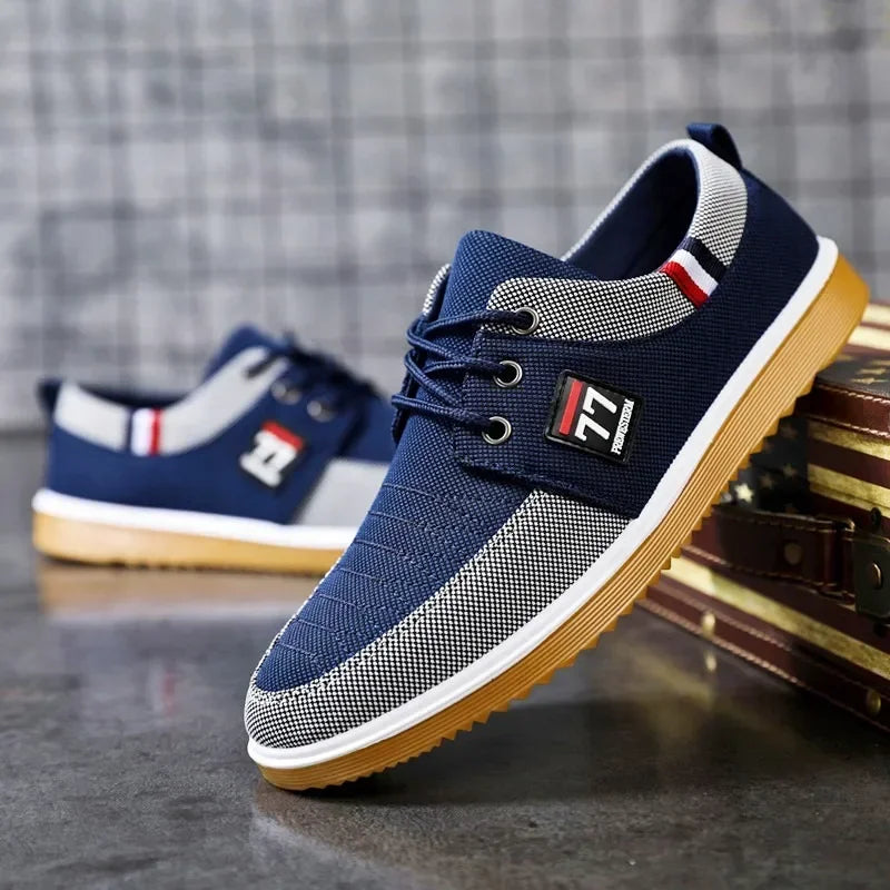 Sapatos de lona masculinos com sola macia para dirigir, tênis masculinos leves, calçados casuais masculinos, sapatos vulcanizados, tamanho grande 47, calçados masculinos